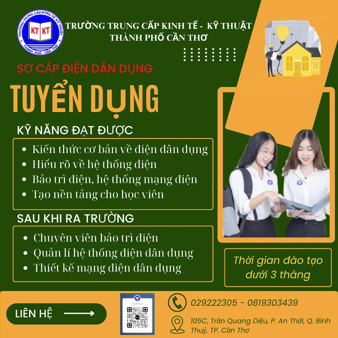 Chứng chỉ sơ cấp Điện dân dụng